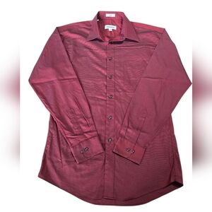 Joseph & Feiss Men's Burgundy Dress Shirt